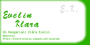 evelin klara business card